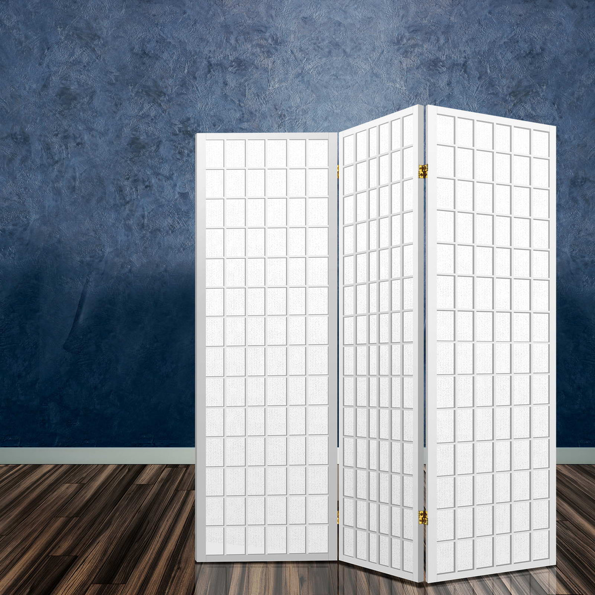 3 Panel Room Divider Screen | 131x179cm | White