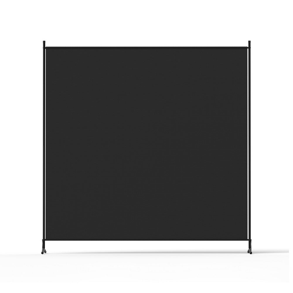 Room Divider Screen | 175x180cm | Fabric Panel | Black