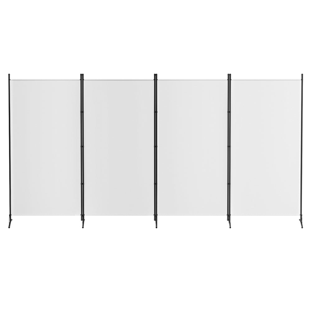 Artiss 4 Panel Room Divider Screen | 345x180cm | Fabric | White
