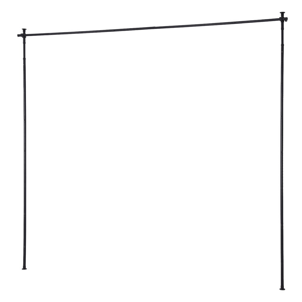 Extendable Curtain Rod | Room Divider Pole | Black | Telescopic