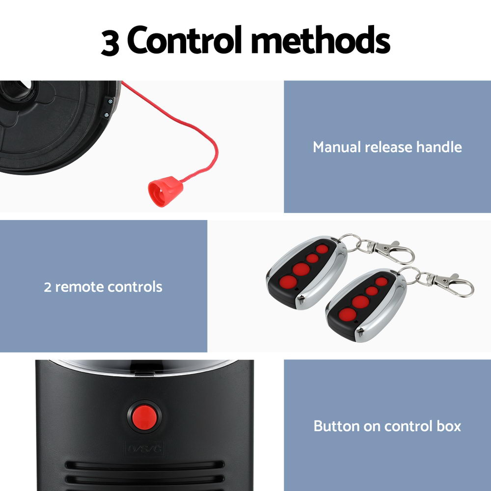 Garage Roller Door Opener | 250N Motor | Auto Safety Reverse | 220V