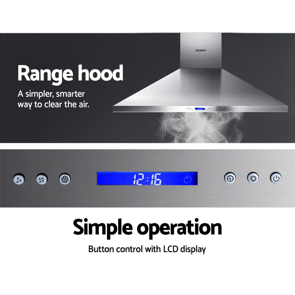 Devanti Range Hood | 1500mm | 150cm | BBQ | Commercial Rangehood