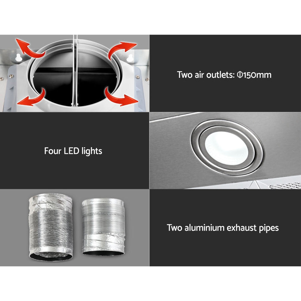 Devanti Range Hood | 1500mm | 150cm | BBQ | Commercial Rangehood