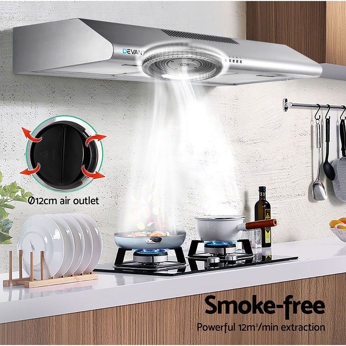 Range Hood | 900mm | Stainless Steel | 90cm Rangehood