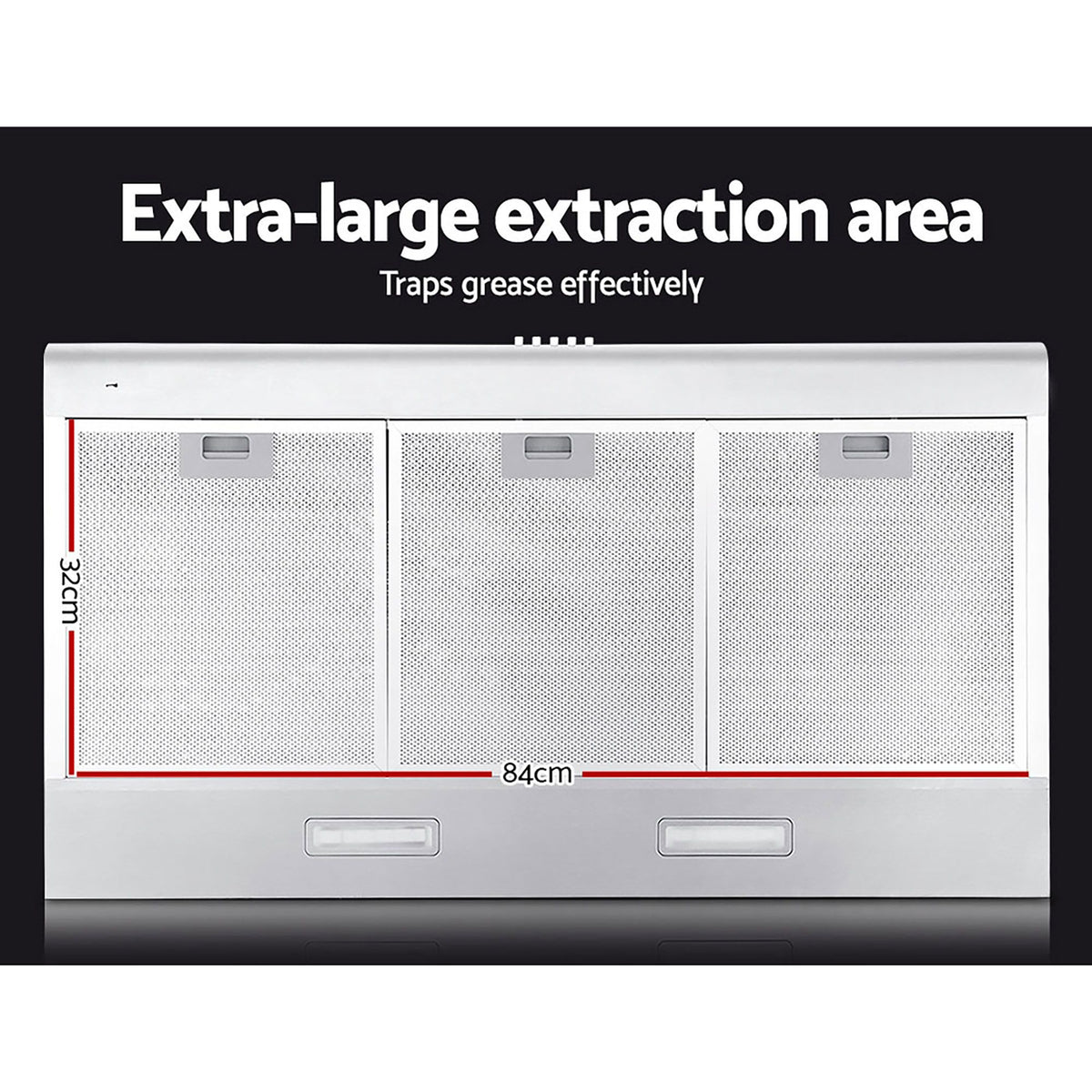 Range Hood | 900mm | Stainless Steel | 90cm Rangehood