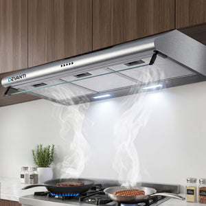 Devanti 900mm Range Hood | 90cm | Rangehood | Stainless Steel