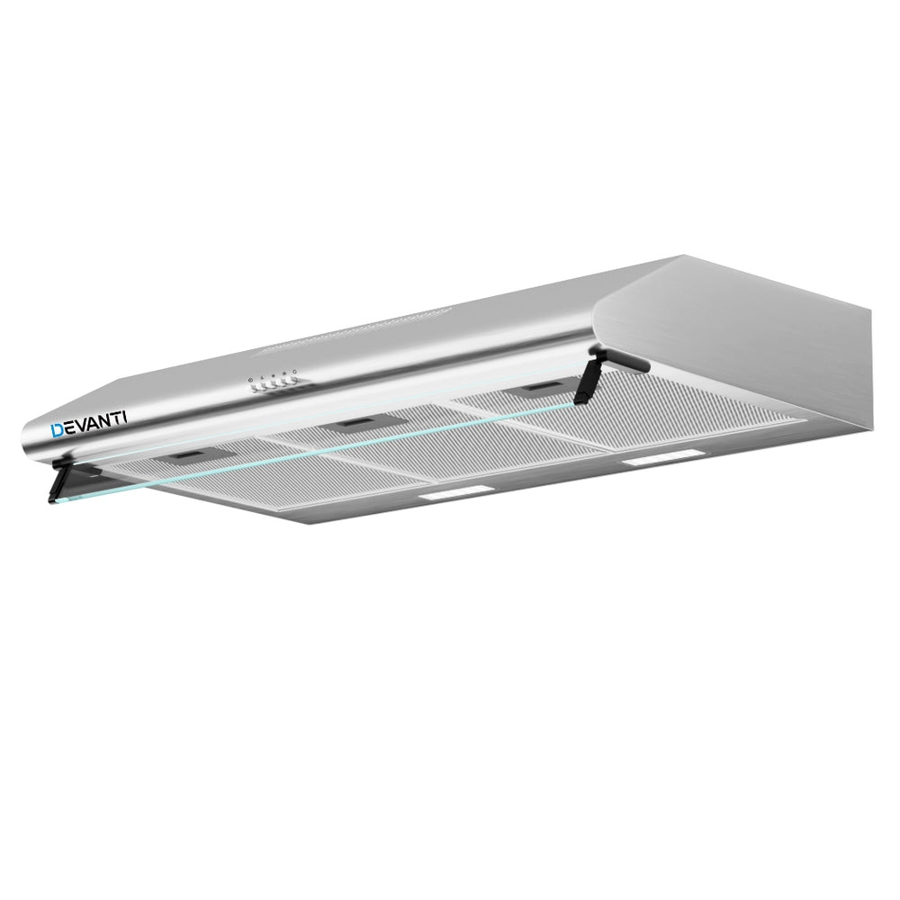 Devanti 900mm Range Hood | 90cm | Rangehood | Stainless Steel