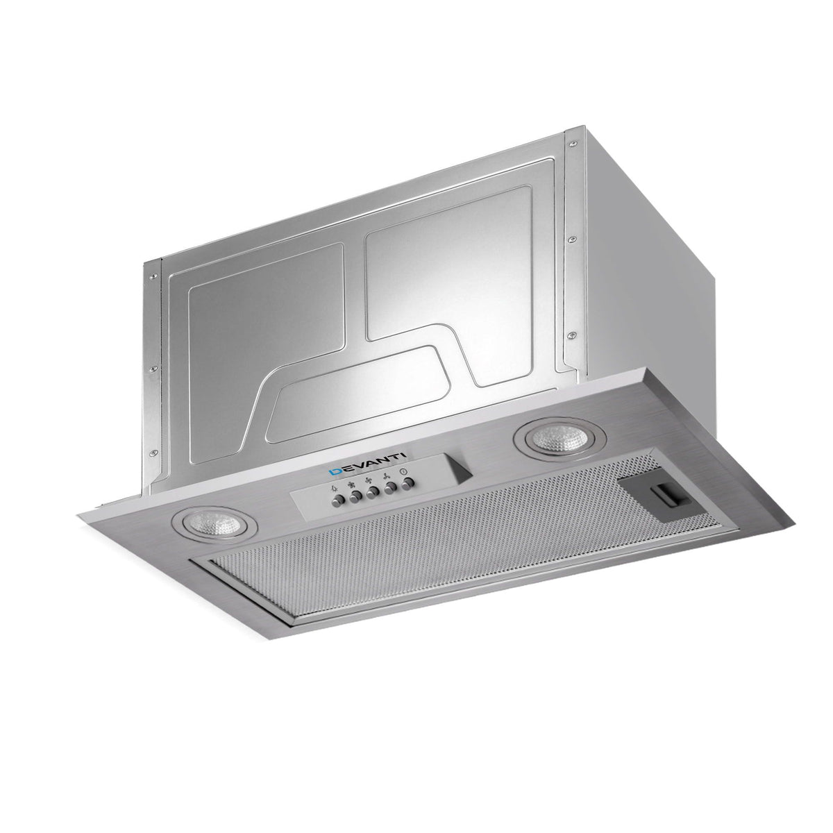 Devanti Range Hood Rangehood Undermount Built In Stainless Steel Canopy 52cm 520mm