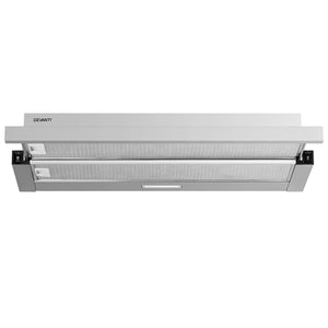 Devanti 900mm Range Hood | 90cm | Slide out Rangehood | Stainless Steel