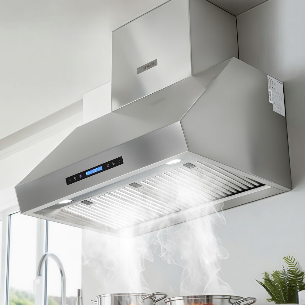 Rangehood | 900mm | 3-Speed Fan | LED Display | Remote
