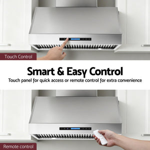 Rangehood | 900mm | 3-Speed Fan | LED Display | Remote