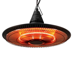 DEVANTI Hanging Electric Patio Heater | 1500W | Outdoor Heating