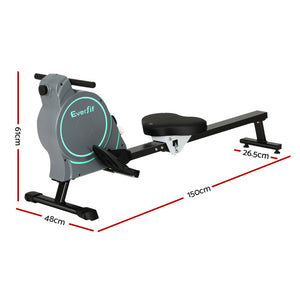 Everfit Rowing Machine | 16 Levels Magnetic Rower | Gym | Home Cardio | with APP