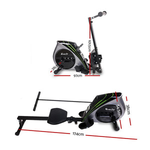 Everfit Rowing Machine | Rower | Elastic Rope Resistance | Fitness | Home Cardio | Silver
