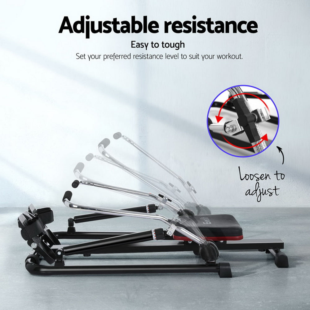 Everfit Rowing Machine | 12 Levels Hydraulic Rower | Fitness Gym | Home Cardio