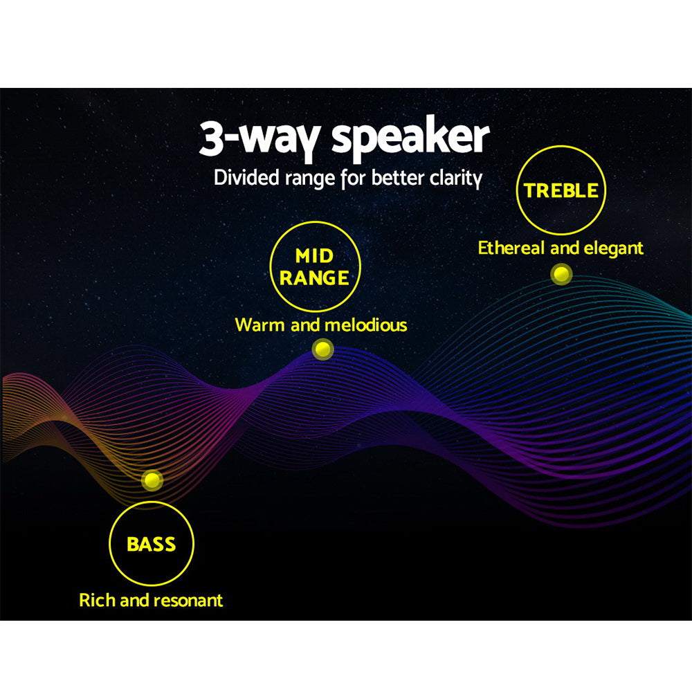 Car Speakers | Set of 2 | 6.5inch LED Light