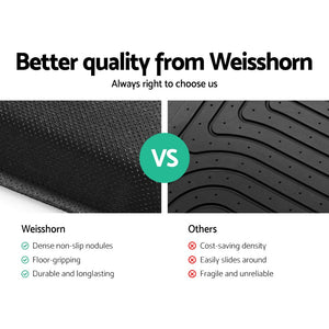 Weisshorn Car Floor Mats Rubber Compatible for Mazda BT50 Dual Crew Cab