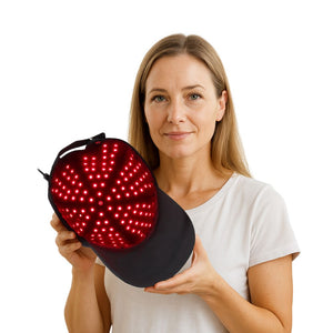 Rechargeable Red & Near-Infrared Light Therapy Cap | 660nm + 850nm (1:2) | Pulsing + Timer + Dimming | Portable Hair Care Device