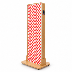 Red Light Therapy Panel | 300×5W LEDs | 8 Wavelengths | Premium Bamboo Design