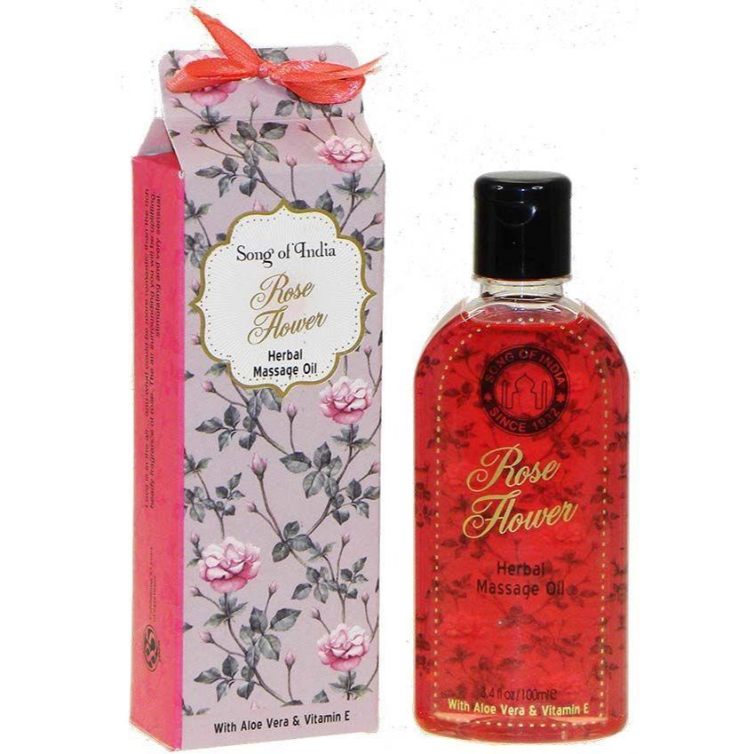 Rose Flower Herbal Massage Oil | Song Of India