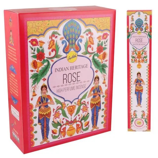 Rose Incense Sticks | Sree Vani Indian Heritage | 180 Grams