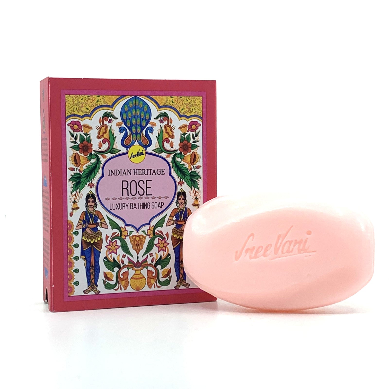 Rose Soap Bar | Sree Vani Indian Heritage | 75g