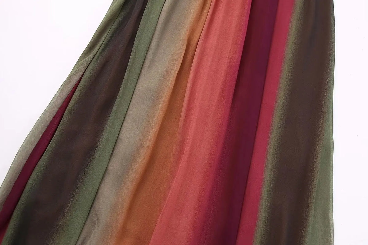 Elegant Hippie Long V-Neck Dress | Sizes XS-L