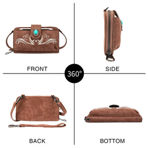 Cute Hippie Handbag With Turquoise Center Stone | 2 Styles