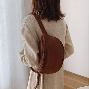 Women's Large Leather Styled Bum Bag | 23 X 8 X 19cm