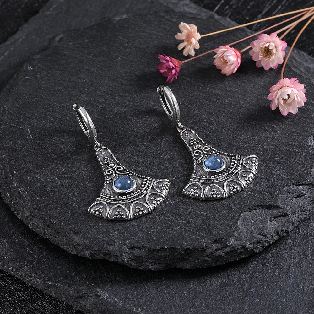 Natural High Quality Festival Flare Kyanite Bohemian Earrings