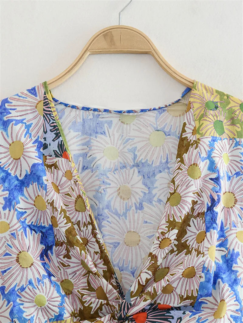 Elegant 2 Peice Women's Bohemian Summer Dress & Top | Sizes XS-XL