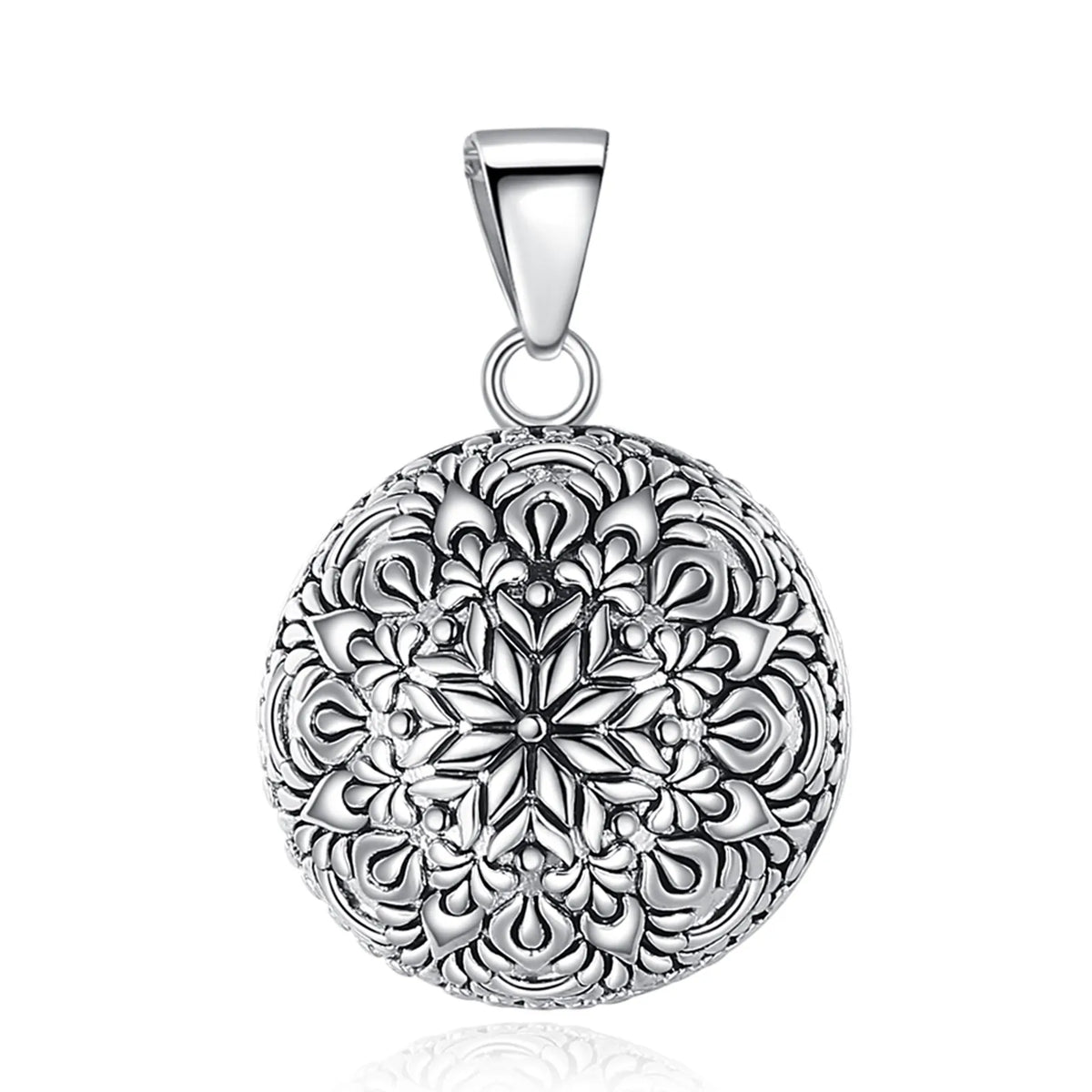 Pregnancy Harmony Ball Necklace With Flower Of Life Design | 2 Designs