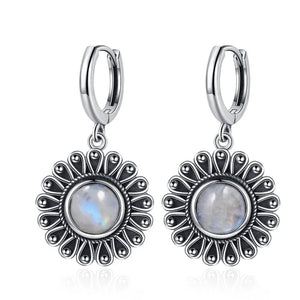 Natural Stone Bohemian Drop Earrings | Kyanite & Moonstone | Assorted Designs
