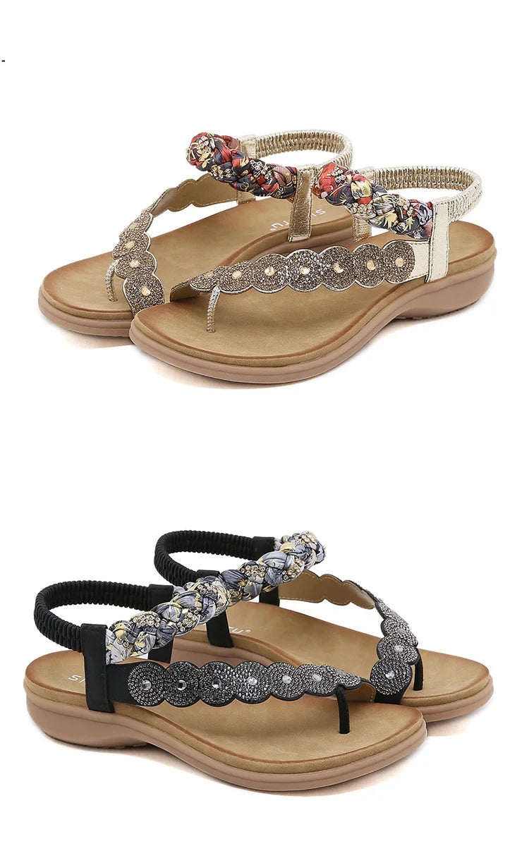 Bohemian Casual Women's Sandals | Open Toes | Various Sizes + Colours