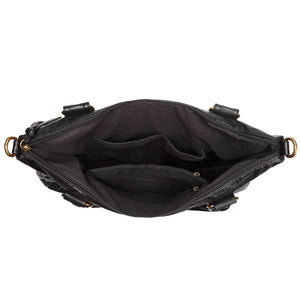 Leather Bag With Large Capacity | Available In Black, Blue, Purple, Green & Wine