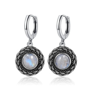 Natural Stone Bohemian Drop Earrings | Kyanite & Moonstone | Assorted Designs