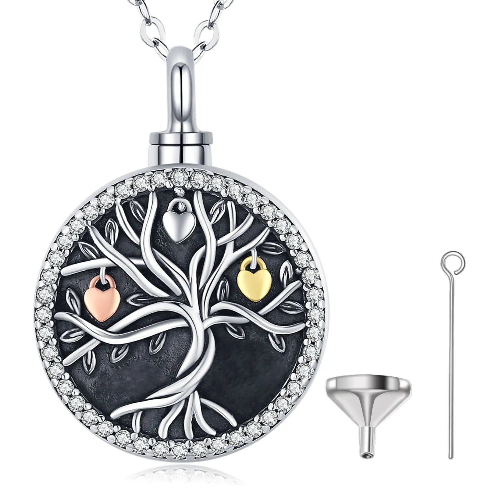 Tree of Life Cremation Locket / Pendant | 925 Sterling Silver