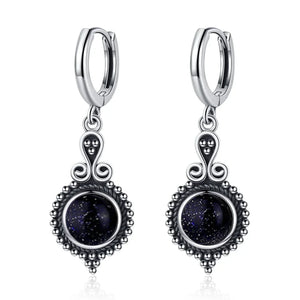 Natural Stone Bohemian Drop Earrings | Kyanite & Moonstone | Assorted Designs