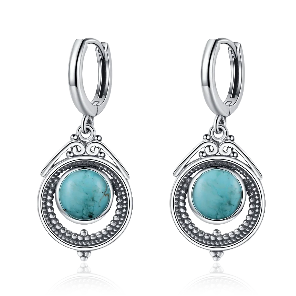 Natural Stone Bohemian Drop Earrings | Kyanite & Moonstone | Assorted Designs