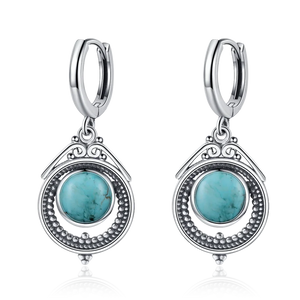 Natural Stone Bohemian Drop Earrings | Kyanite & Moonstone | Assorted Designs