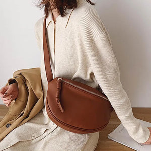 Women's Large Leather Styled Bum Bag | 23 X 8 X 19cm
