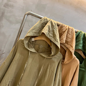 Women's Hooded Long Sleeved Cotton Top | Various Colours | Free Size