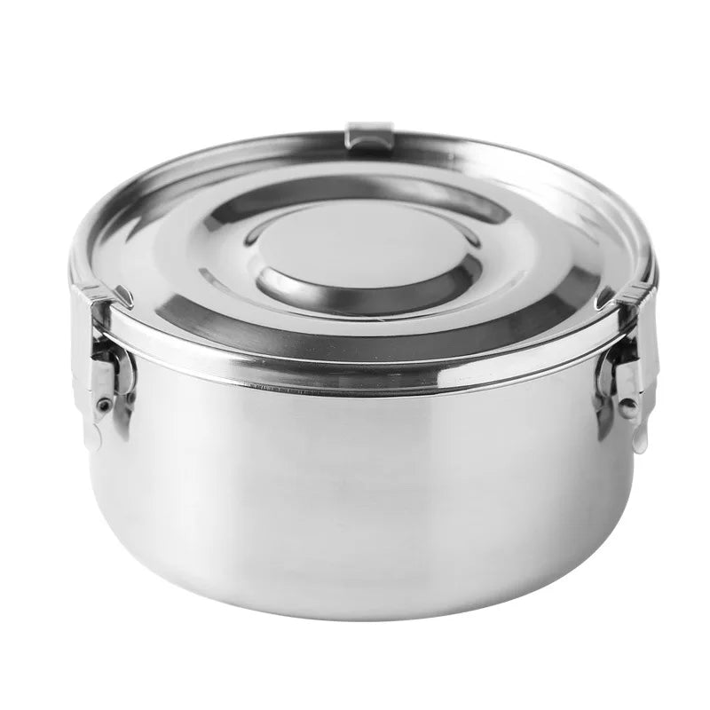 Air Tight Stainless Steel Herb Storage Container | 18cm X 9cm | 2200ml