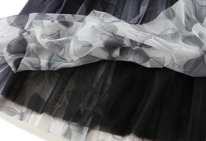 Women's Hippie Styled Three Layered Floral Skirt | Various Colours | Free Size