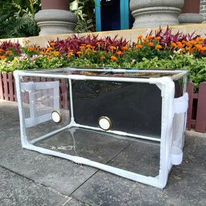 Home Gardening Greenhouse Shed | Waterproof Mini Grow Tent | For Mushrooms, Vegetables & Succulents | 50×25×25cm | Front or Side Opening