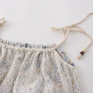 Women's Vintage Floral Lace Beach Dress | Mid-length | 2 Colours