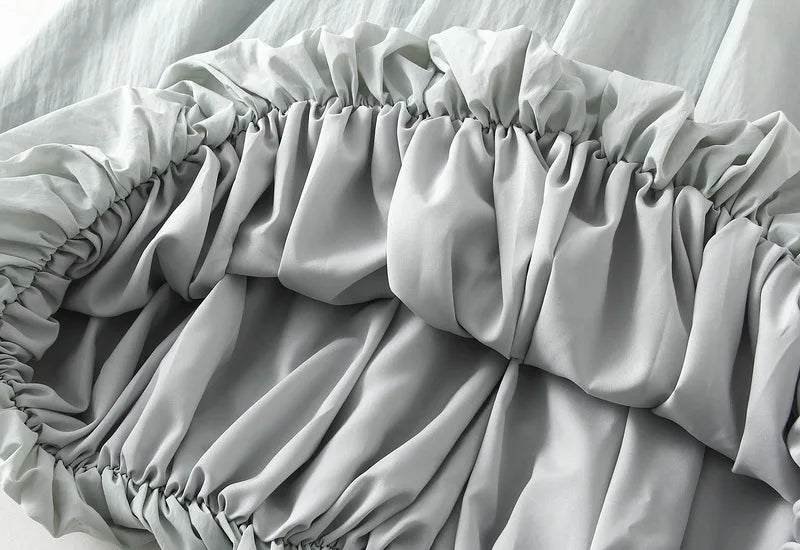 Solid Coloured High Waisted Skirt | Double Layered | Various Colours