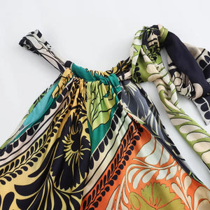 Women's Elegant Bohemian Summer Dress | Neck Mounted Sun Dress | Sizes XS-L