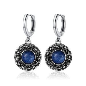 Natural Stone Bohemian Drop Earrings | Kyanite & Moonstone | Assorted Designs