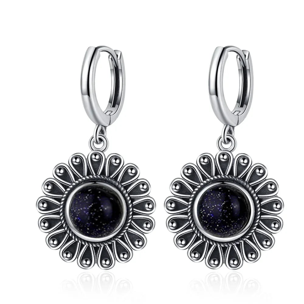 Natural Stone Bohemian Drop Earrings | Kyanite & Moonstone | Assorted Designs